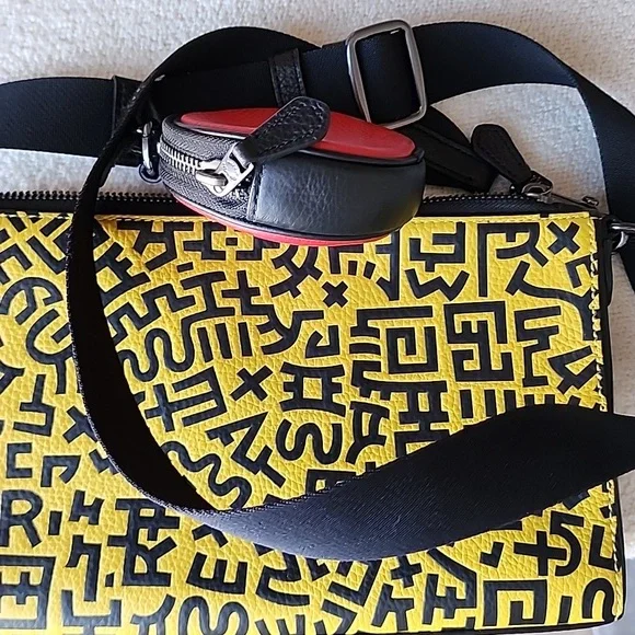 Coach Mickey Mouse Crossbody Bag with Red Coin Pouch - Picture 8 of 10